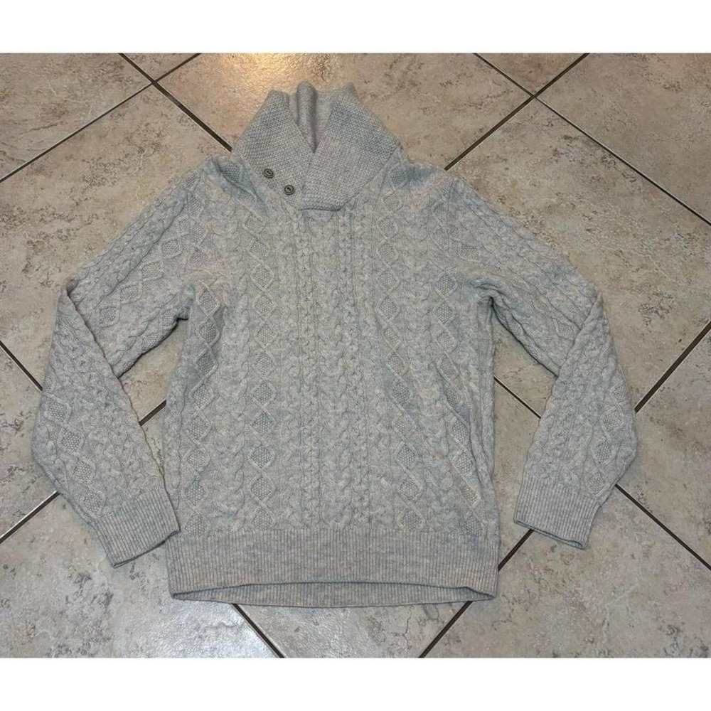 Cremieux Classics‎ Men's Wool Cashmere Blend Shawl Collar Textured sweater M